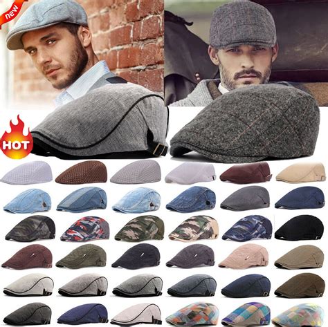 Buy Hot Men Peaky Blinders Newsboy Gatsby Cap Flat Ivy Hat Beret Cabbie ...