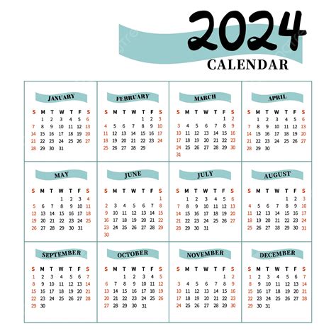 2024 Simple Blue Calendar Desk Calendar Vector, 2024, Calendar, Simple ...