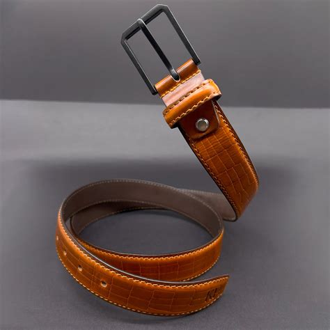 Blissful Bond Combo - Croco-Hide Men's Belt and Bi-Fold Wallet