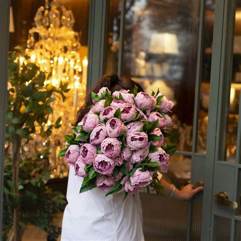 Real Touch Cream Peony Bunch, Set of 20 | Bring Luxury Home | Mérci ...