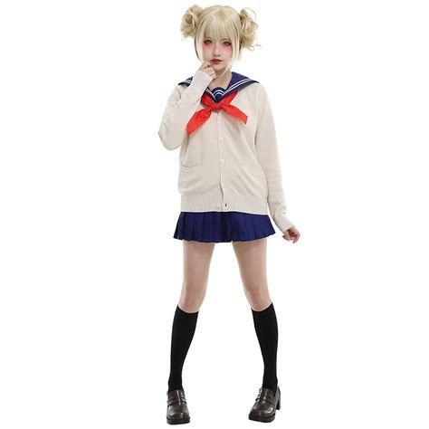 Buy Anime Cosplay Himiko Toga Cosplay Outfit,Toga Himiko Wig Shoes JK ...
