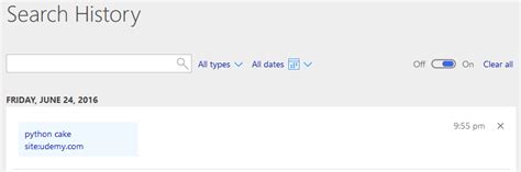 View Browser History Bing 的图像结果
