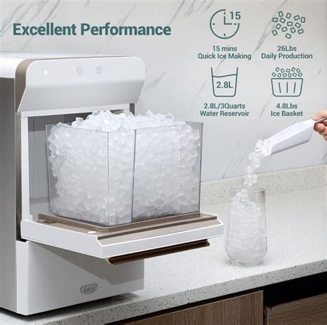 Amazon.com: Gevi Household V2.0 Countertop Nugget Ice Maker | Self ...