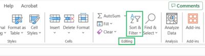 Image result for Excel Sort Function Multiple Columns