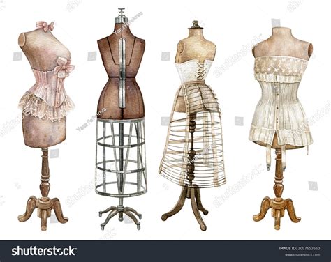 Vintage Mannequin Drawing