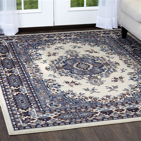 Traditional Oriental Medallion Area Rug Persien Style Carpet Runner Mat ...
