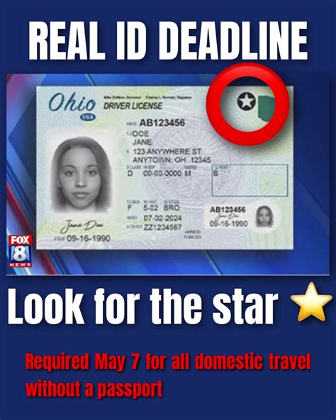 What does the Ohio real id look like?