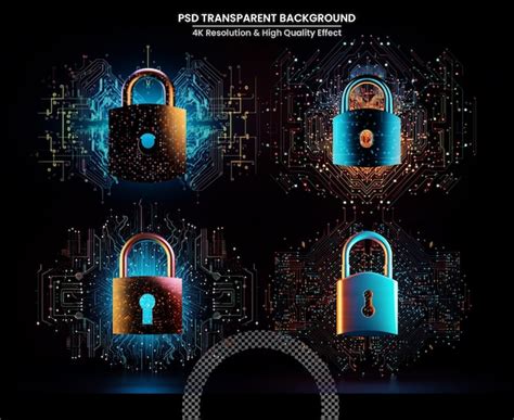 Internet digital security technology concept for business background ...