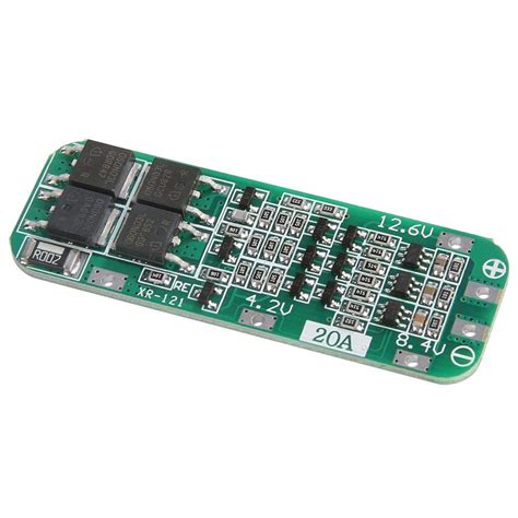 Buy 3S 12.6V 20A Lithium Battery Protection Board 18650 26650 LiPo Cell ...