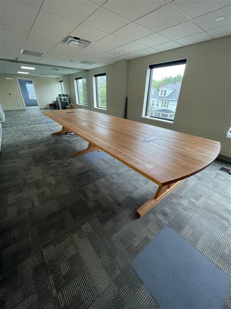 16’ x 5’ conference table made of solid cherry. Ask away for any ...