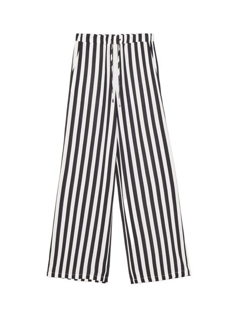 Wiskozowe spodnie w paski - CROPP - 156CV-99P