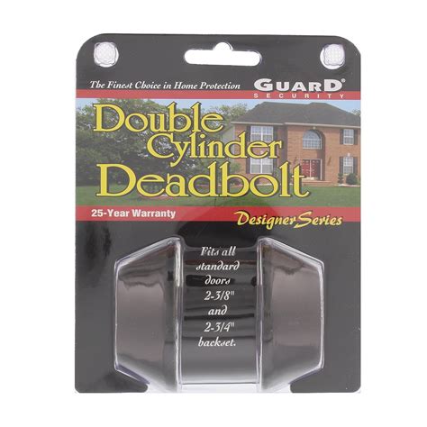 Guard Security 291HDORB Deadbolt Double Cylinder Oil-Rub Bronze ...