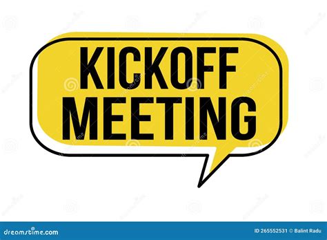 Kickoff Meeting Icon. Monochrome Sign From Project Management ...