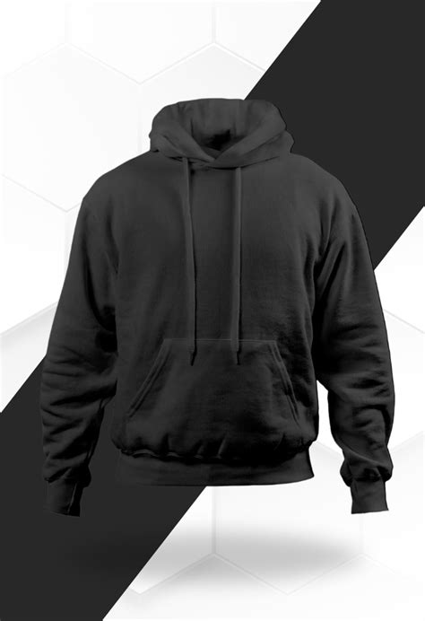 Premium Solid Hoodie - Black – Hootiya