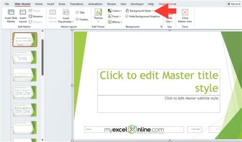 Image result for PowerPoint Master Slide Example