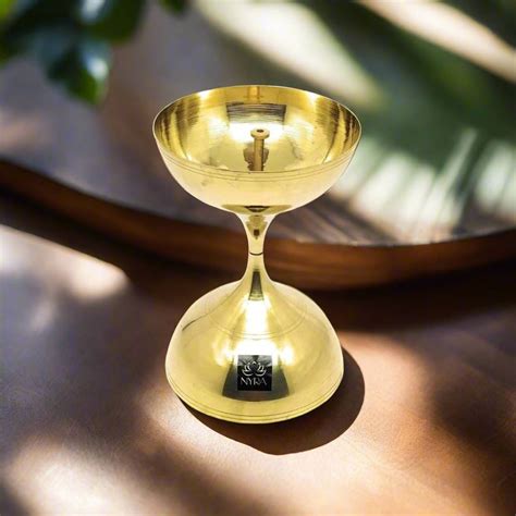 Pure Brass/Peetal Akhand Jyoti Diya - Traditional Spiritual Lamp – Nyra ...