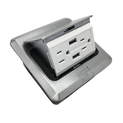 Pop Up Floor Box Countertop Box w15A with 2 USB India | Ubuy