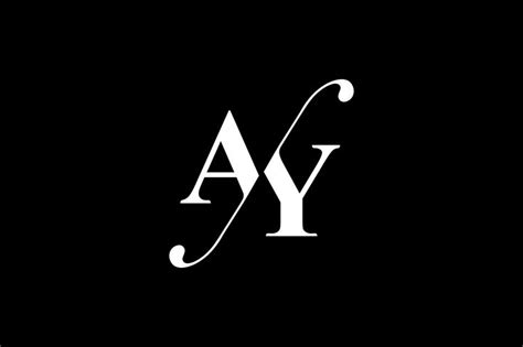 AY Monogram Logo design By Vectorseller TheHungryJPEG.com #Logo, #AFF ...