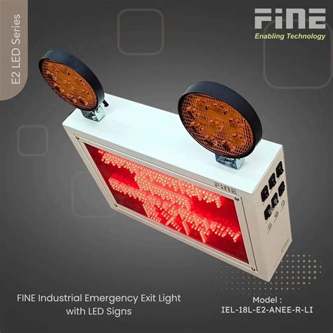 Industrial Emergency Exit With LED Sign - FINE Industrial Emergency ...