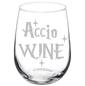 Buy Wine Glass Goblet Accio Wine (17 oz Stemless) Online at Low Prices ...