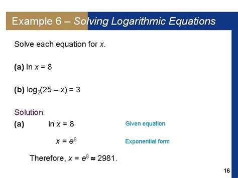 Image result for Exponential Equation Logarithmic Form