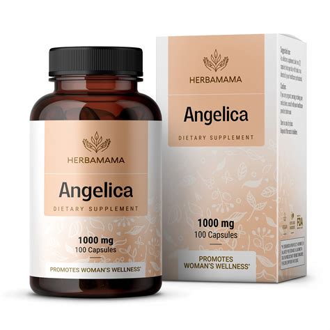 HERBAMAMA Angelica Capsules - Digestive Health, Heart & Blood ...
