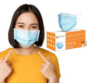 Arcatron Mobility 3-Ply Surgical Face Mask with Meltblown Protective ...