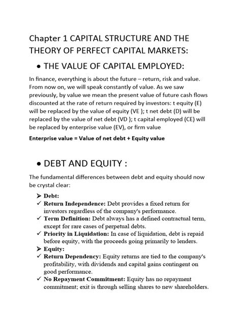 Capital Structure | PDF