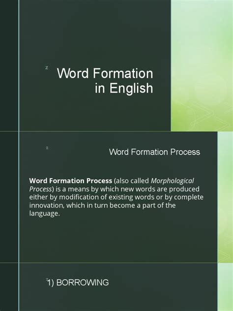 Image result for Word Formation Process