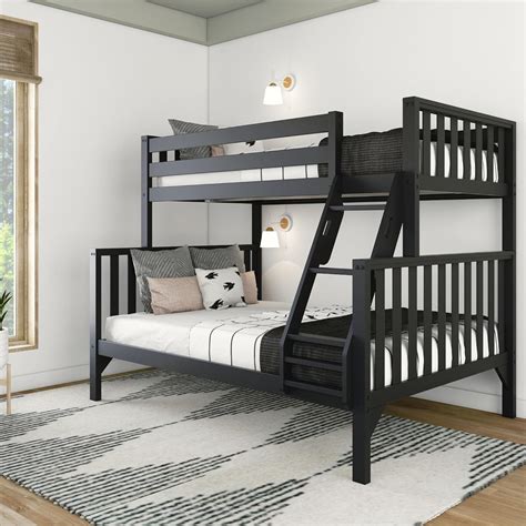 Amazon.com: Max & Lily Bunk Bed, Scandinavian Modern Bunk Bed, Solid ...