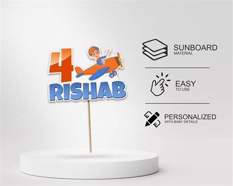 Blippi Theme Cake Topper | kids birthday party decoration products ...