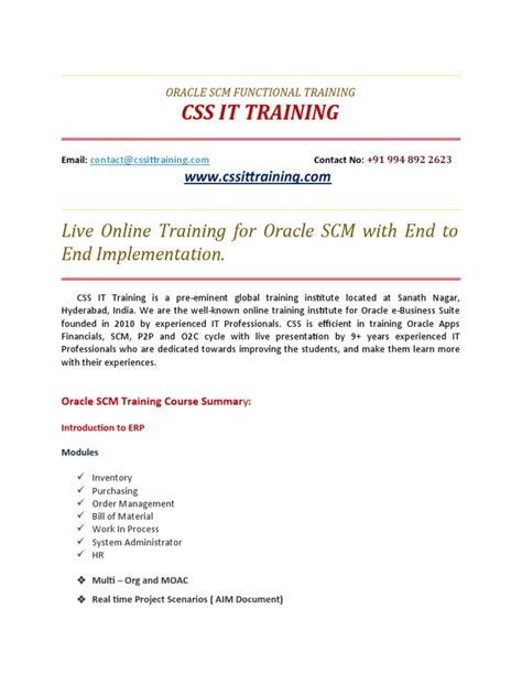 Image result for Oracle SCM Tutorial