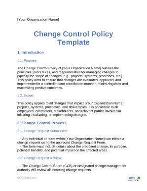 Image result for Examples PMO Change Control Process