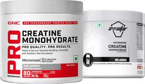 Avvatar Micronised Creatine Monohydrate 100 gm (Unflavoured) with GCN ...