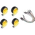 Super Debug BO Motor Dual Shaft and Wheels Smart Car Robot Gear Motor ...