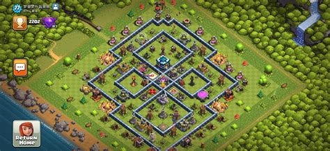 I found a village with max TH13 walls, but all level 1 defenses... : r ...