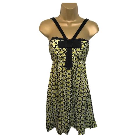 Betsey Johnson Dresses Black Yellow Silk ref.124914 - Joli Closet