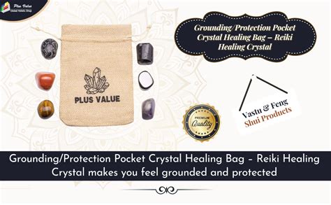Plus Value Grounding/Protection pocket Crystal Healing Bag - Reiki ...