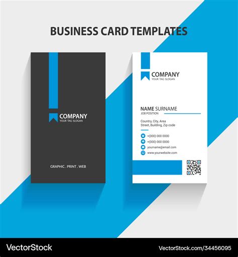 Vertical Business Card Template 的图像结果