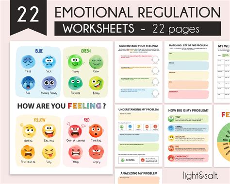 Emotional Regulation Worksheets