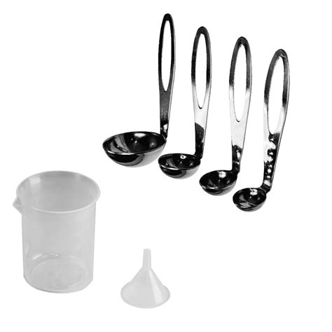 Wet Measure Spoons, Pitcher, & Mini Funnel - The Blind Kitchen