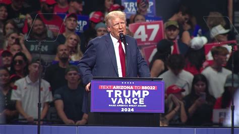 Trump rallies in Tempe as campaign nears home stretch | 2024 Election ...