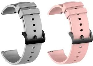 Cheetah 22MM Pack of 2 Smart Watch Belt with Black Buckle for Noise ...