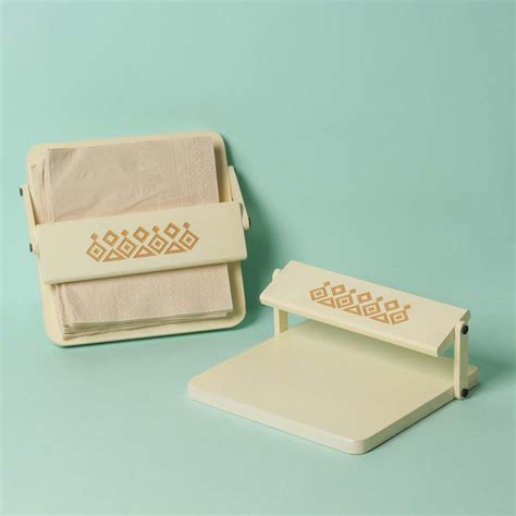 Shop Modern Ivory White Tissue Tray | Square Wooden Napkin