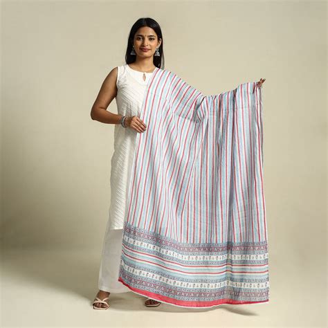 Buy Multicolor Cotton Jaipur Printed Dupatta Online – iTokri आई.टोकरी