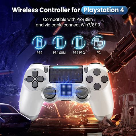 Buy Medvoe Wireless Game Controller for PS4/ PC, Built-in 1000 Battery ...