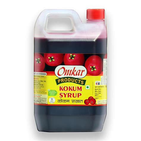 Omkar Products Kokam Syrup Gluten Free, 1000Ml, Liquid : Amazon.in ...