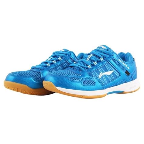 Buy Li-Ning Attack IV Non-Marking Badminton Court Shoes for Mens, Blue ...