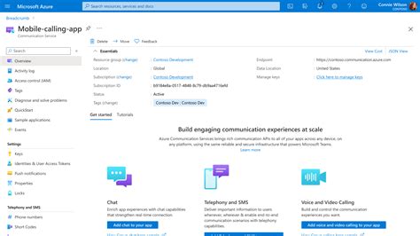 Azure Communication Module 的图像结果