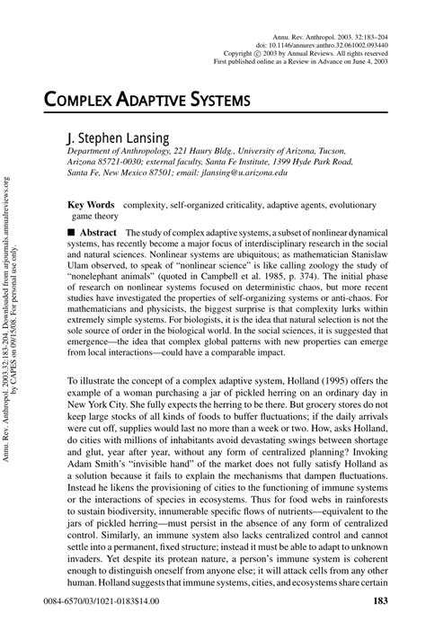 Image result for Complex Adaptive System Examples